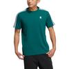 Adidas Neo Stripe Logo Casual Home T-Shirt Men Tops Green HT7350