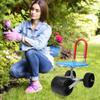 Garden Cart Rolling Stool Work Seat Cart,Gardening Helper with 3 Wheels, 360° Rotation Stable Workseat Sturdy Cart 150kg