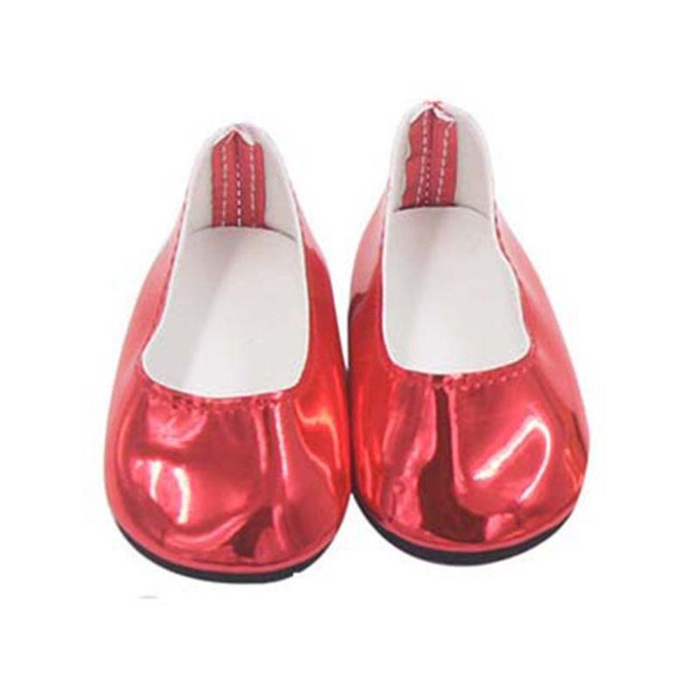 PU Leather Glossy Shiny Shoes Doll Shoes Reborn Doll Shoes PU Leather Doll Shoes Kids Gifts