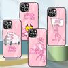 Милый забавный чехол из закаленного стекла с розовой пантерой для Apple iPhone 11 13 Pro Max SE 7 8 + 12 Mini 14 Plus X XS XR 6 6S, чехол для телефона Sac