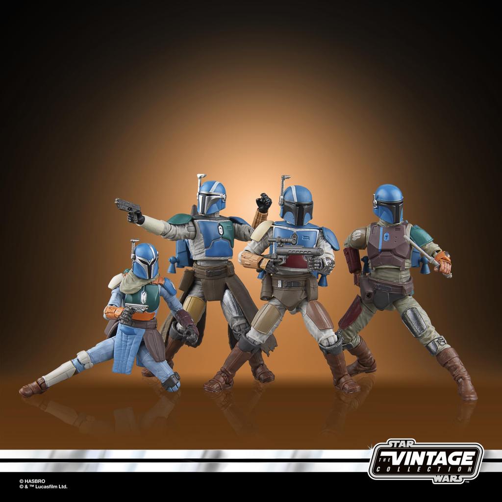 STAR WARS Винтажная коллекция Мандалорец Мандалорец Коллекционный Shriekhawk, 3,75 дюйма Набор из 4 штук (Эксклюзив Амазонки)