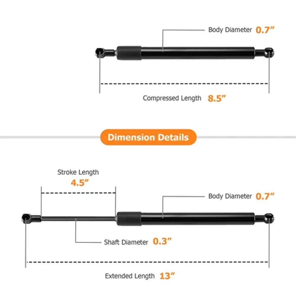 1 Set New Quality Car Tail Gate Damper For Ford F150 2015-2024 F-150 Tailgate Assist Shock Strut Bar Car Rear Cover Support Rod