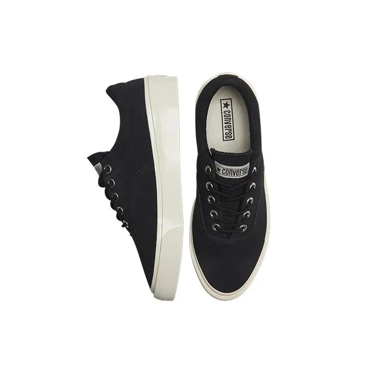 Converse Skid Grip Cons Nubuck Low 'Black Egret' (Unisex) Black / Black / Egret Canvas Shoes 169616C
