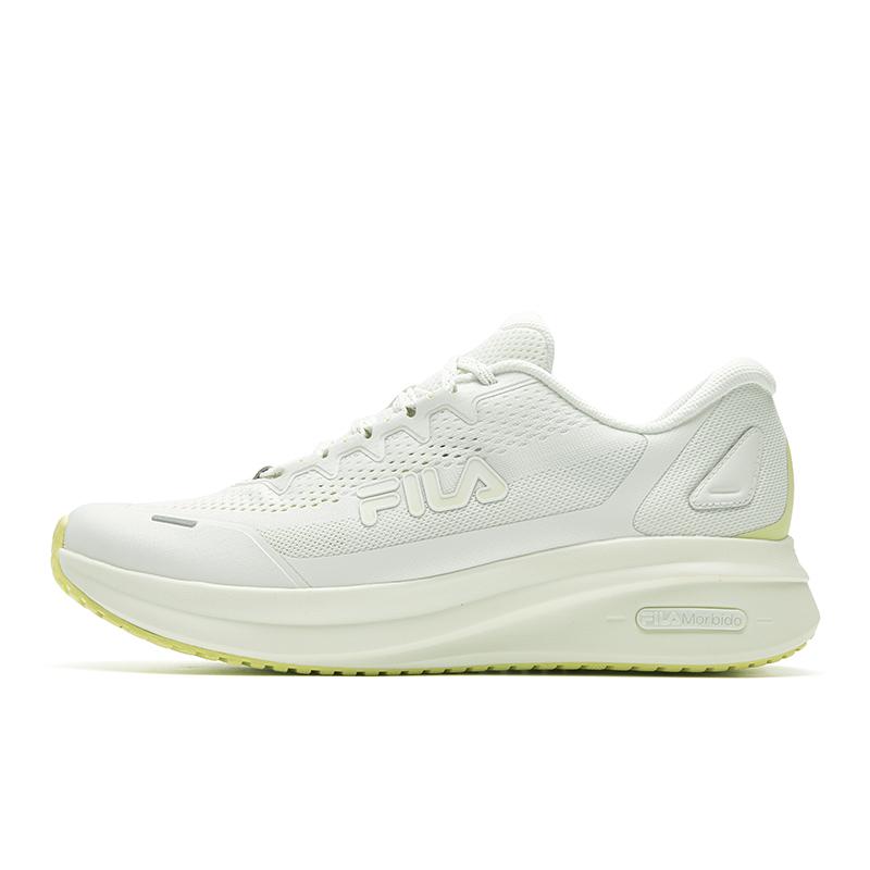Fila NUVOLE Мягкая Облачная Амортизация Дышащие Легкие Упругие Беговые Кроссовки Мужские Бело-Зеленые A12M621103FIC
