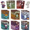 Toy Puzzle Stickers Halloween Make A Face Sticker Handicrafts Waterproof Repeat Stickers