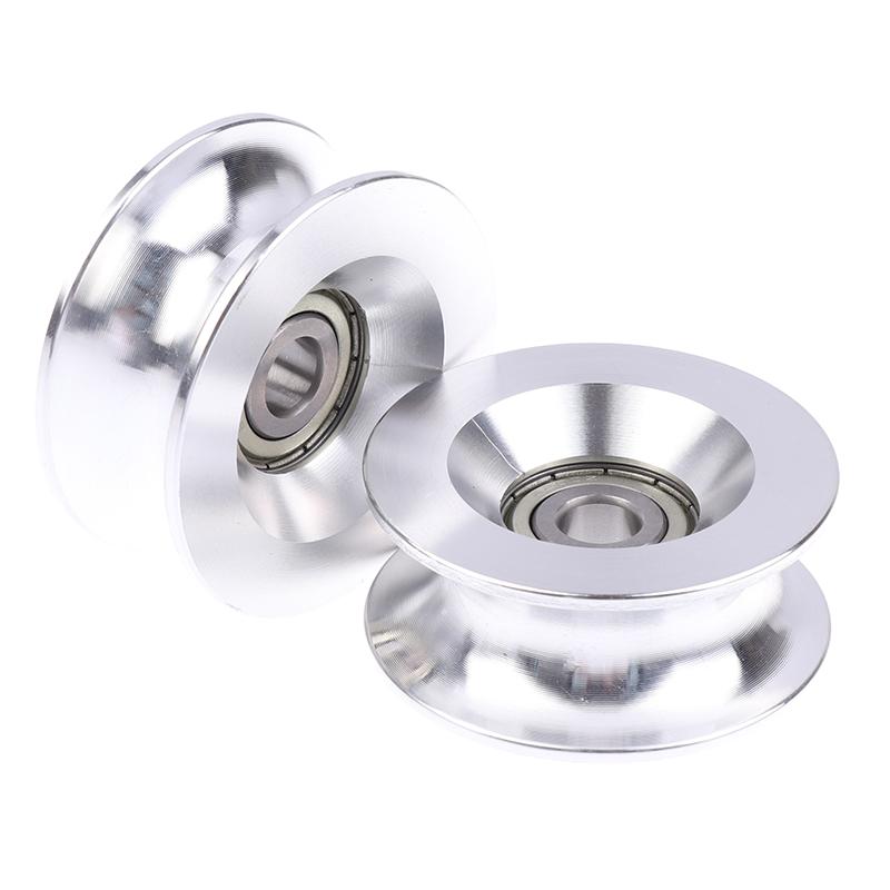 1 шт. U 10*60*25 мм U-образное высоконагруженное алюминиевое опорное колесо с подшипником 6200, подвижный шкив, резиновый ролик