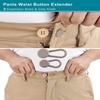 15mm Pants 12Pcs Button Extender Jeans Waist  Women