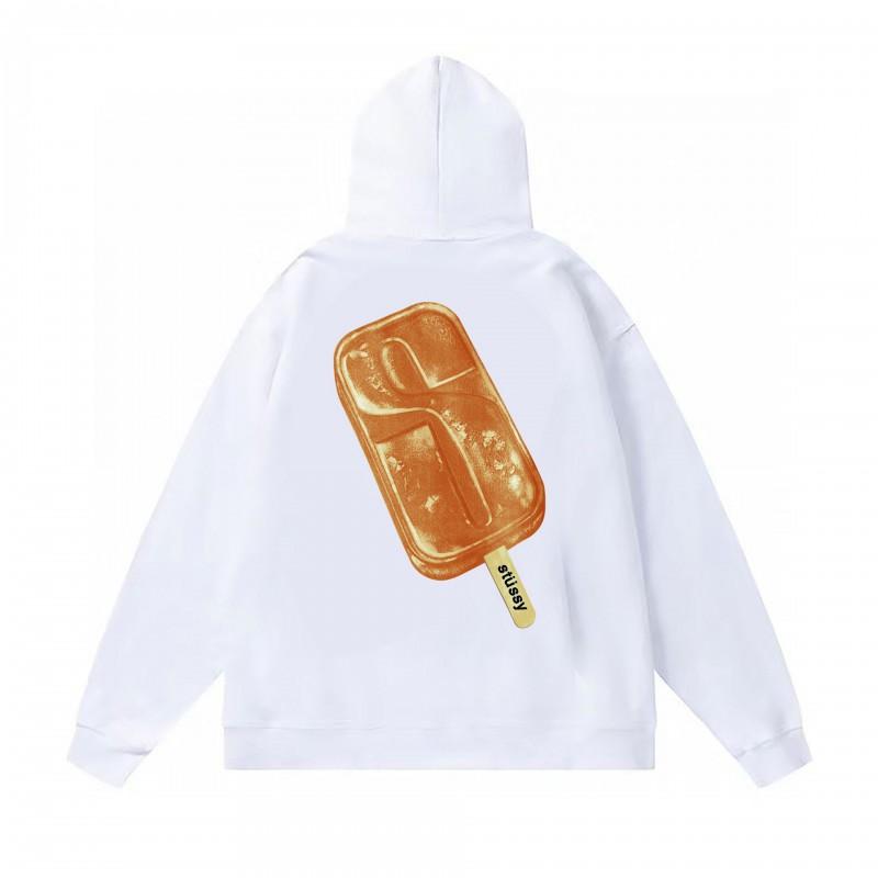 Худи Stu Streetwear Зимняя теплая хлопковая толстовка на флисе с принтом букв Свободный крой Мужская