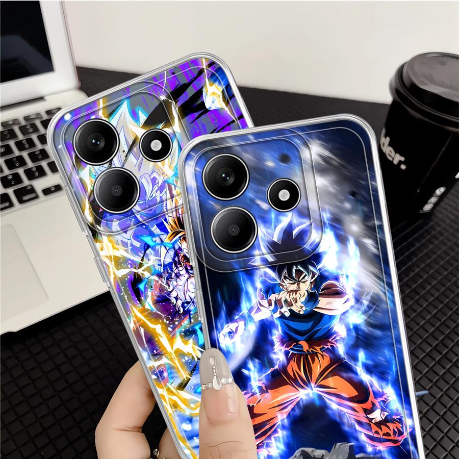 Чехол для телефона Dragon Ball Cool Super Saiyan Мягкий для Xiaomi Redmi Note 14 Pro Plus 9 10 11 13C Note 13 12S 11S A4 12 10S 14C