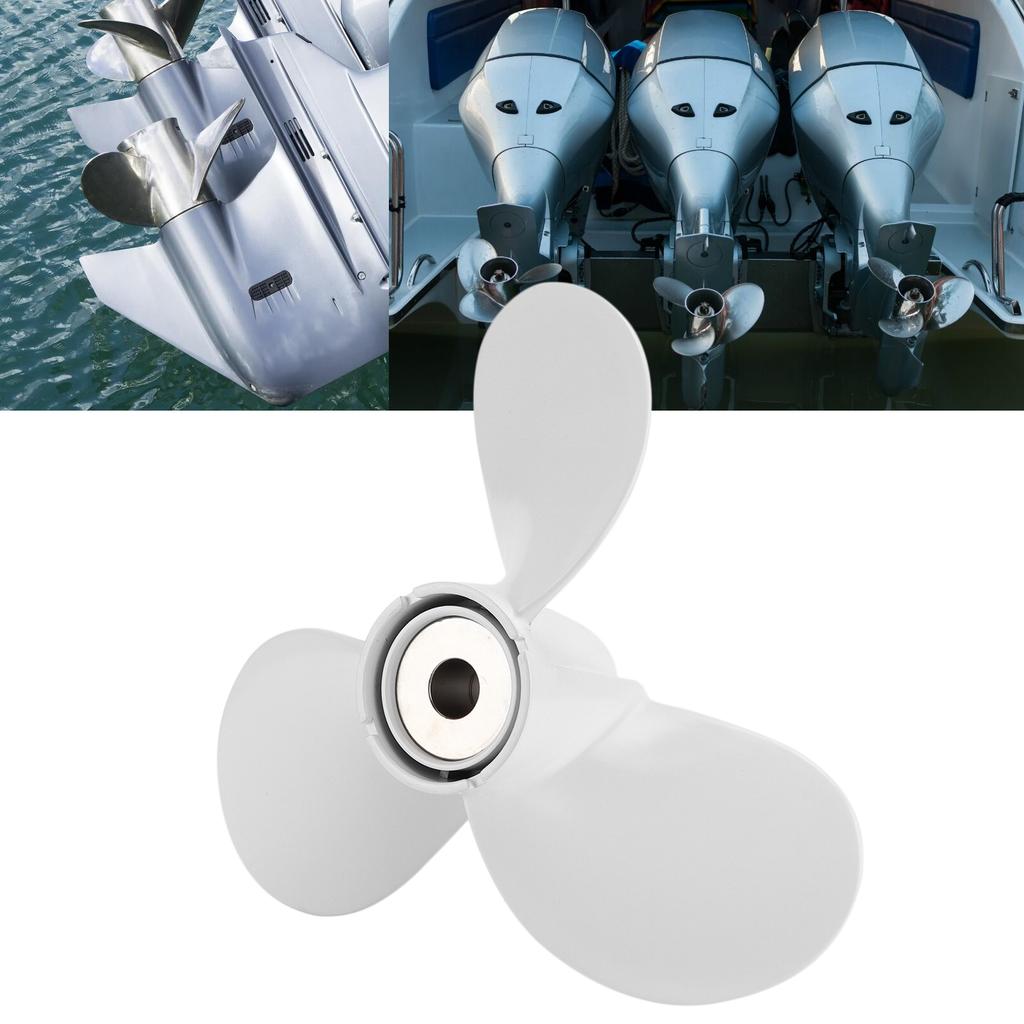 11‑1 2x11in Outboard Propeller High Thrust 3 Blades RH Replacement for Yamaha Engines 40HP