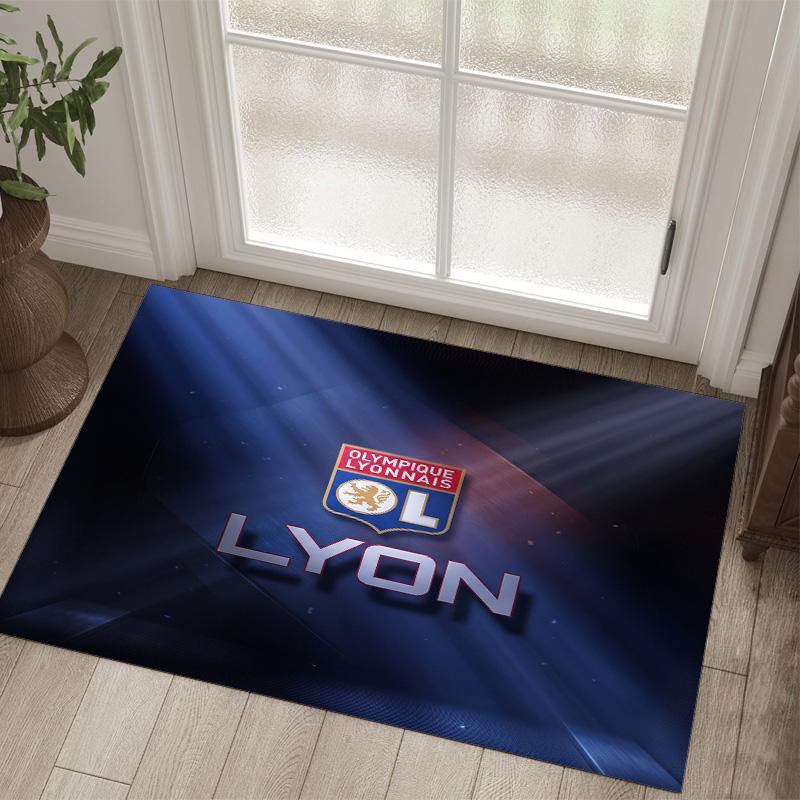 Lyon FC Design Crystal Velvet Carpet Cozy Non?Slip Printed Rug For Bedroom Living Room Entrance