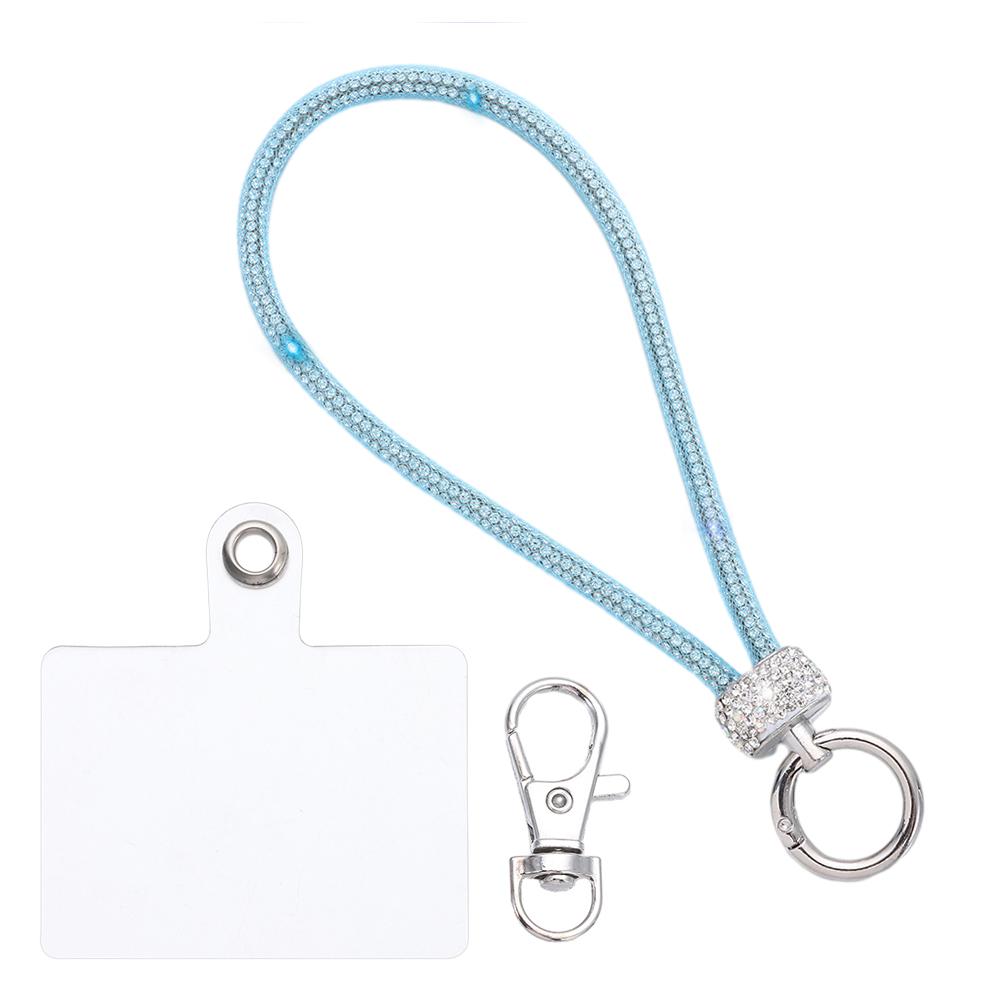 Блестящий Стразы Шнурок для Телефона Телефон Алмазный Кристалл Ремешки на Запястье Брелок Подвесной Шнурок от Потери
