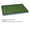 Artificial Grass Dog Pee Pads with Tray Anti-Splash Dog Potty Pan Fake Grass Turf Pet Toilet for Puppy Indoor Outdoor Potty Training