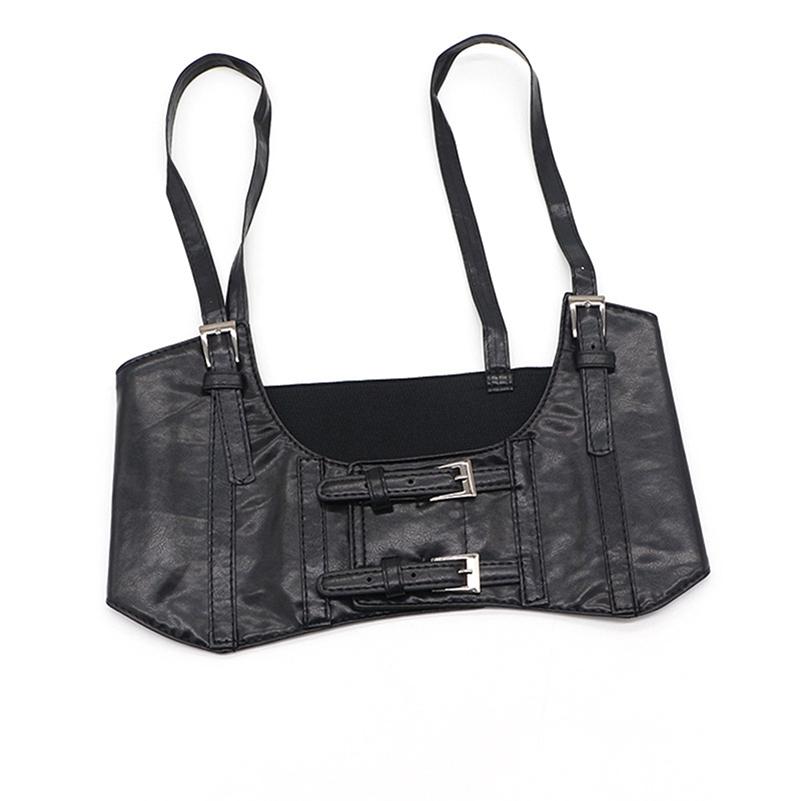 Ladies Simple Four Seasons Super Wide Vest Elastic Strap Girdle Simple All-Match Casual Elegant Lady Belts