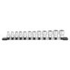 TONE Socket Set with Insertion Angle 12 Items Included (hexagonal, Holder) HS312, 9.5mm (3/8"),