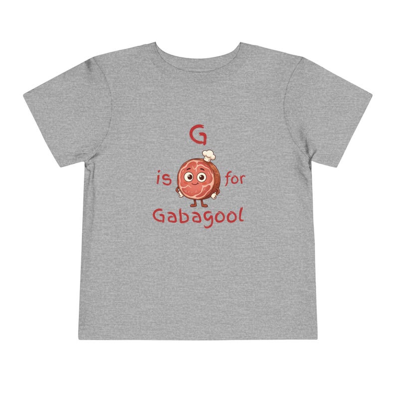 G Is For Gabagool Toddler Short Sleeve Tee: Kids Clothing