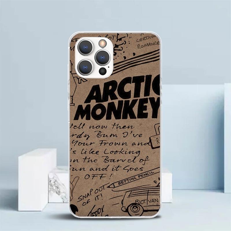 Специальное предложение Arctic M-Monkeys Мягкий чехол для iPhone 16 17 Air 15 14 Pro Max 16E Чехол для телефона 13 Mini 12 11 7 SE 8 Рисунок F