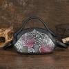 Retro Embossed Hand Painted Handbag Genuine Leather Women Bag Versatile Cowhide Shoulder & Crossbody Bags