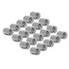 20Pcs M8 Female Thread Coupling Nut Kit Stainless Steel Rugged Threaded Coupling Nut Kit for