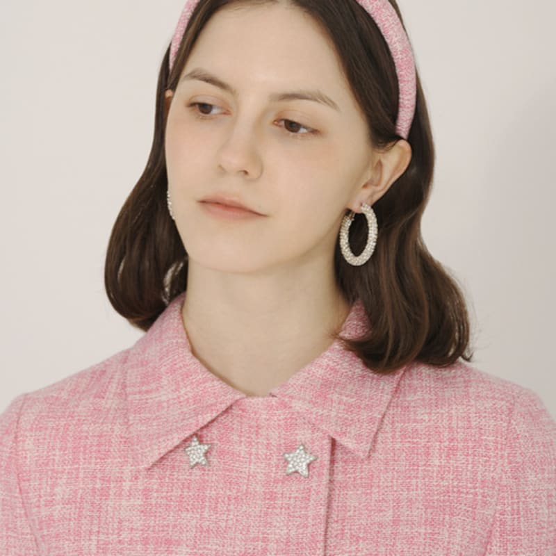 ICE GARDEN Твидовая повязка для волос