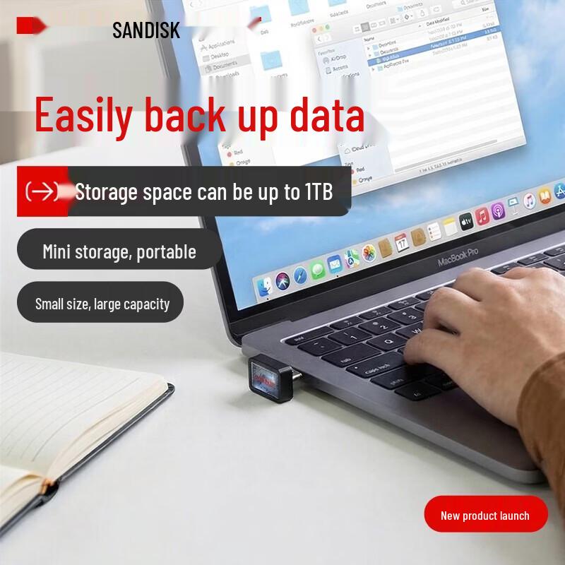 SanDisk USB-накопитель CZ530 256 ГБ Type-C USB 3.2