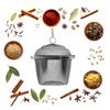 Kitchen Reusable Spice Strainer Herbal Infuser Stainless Steel Mesh Filter Tea Ball
