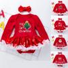 Рождественская одежда для малышей, комбинезон с длинными рукавами, детский комбинезон, детский комбинезон