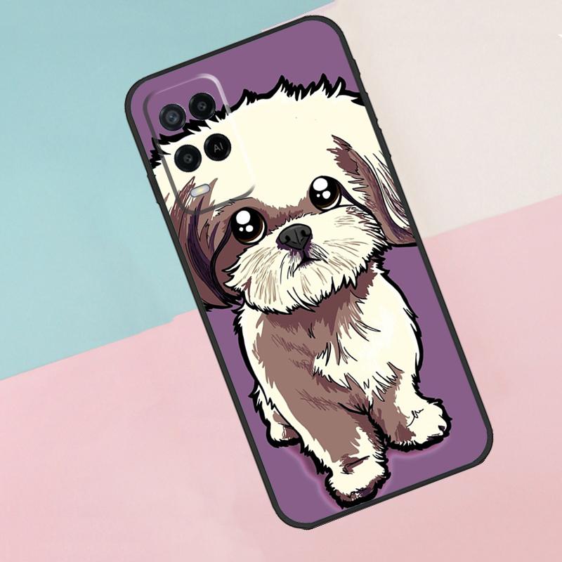 Мультяшный чехол для собаки Ши-тцу для OPPO A83 A91 A93 A1K A15 A16 A52 A72 A3S A5 A9 A31 A53 A53S A54 A74 A94