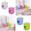 Automatic Toothpaste Dispenser Wall Mount Rack Bath Home Set Dust-Proof Toothpaste Squeezer Quick Take Straw Toothpaste Rack