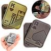 1 шт. Покер A K Металлический Push Poker EDC Гироскоп для кончиков пальцев Игрушка для снятия стресса Металлическая двухслойная игральная карта Покер Офисная повседневная игрушка Вращалка для пальцев