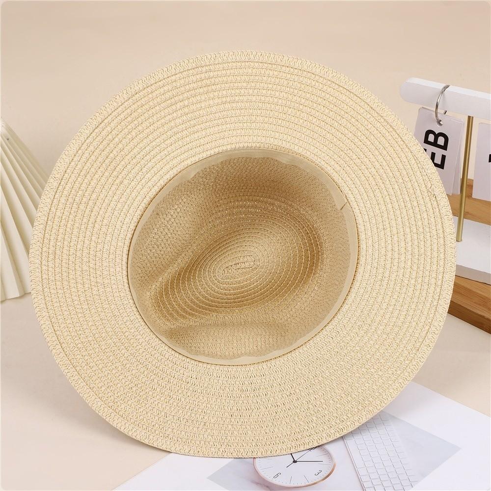 Lightweight Panama Straw Hat Breathable Beach Hat New Wide Brim Sun Hat  Outdoor