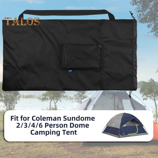 Большая вместительная сумка для хранения палатки с регулируемым шнурком из водонепроницаемой ткани Оксфорд, прочная портативная сумка-органайзер для палатки для кемпинга и пешего туризма