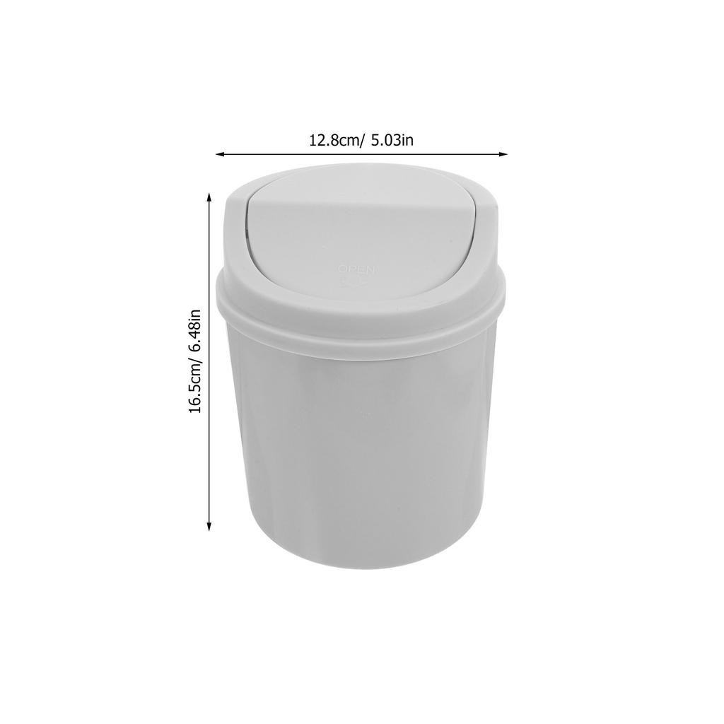 Мини настольное мусорное ведро с откидной крышкой 2 л Маленький мусорный бак для стола спальни офиса туалетного столика Компактный мусорный бак Современный маленький мусорный бак
