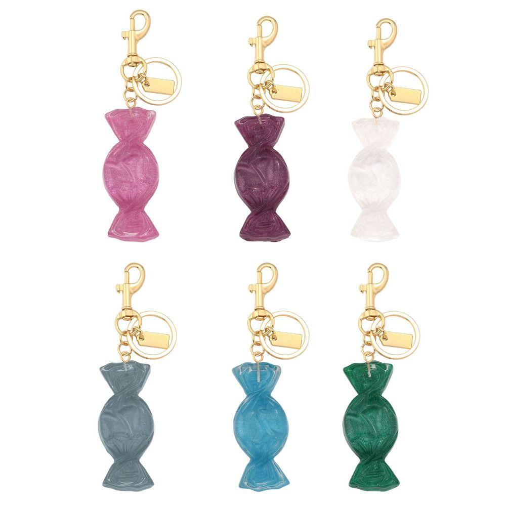 Colored Candies Keychain Alloy Bag Car Key Chains Ins Candy Pendant Keyring  Outdoor Gadgets