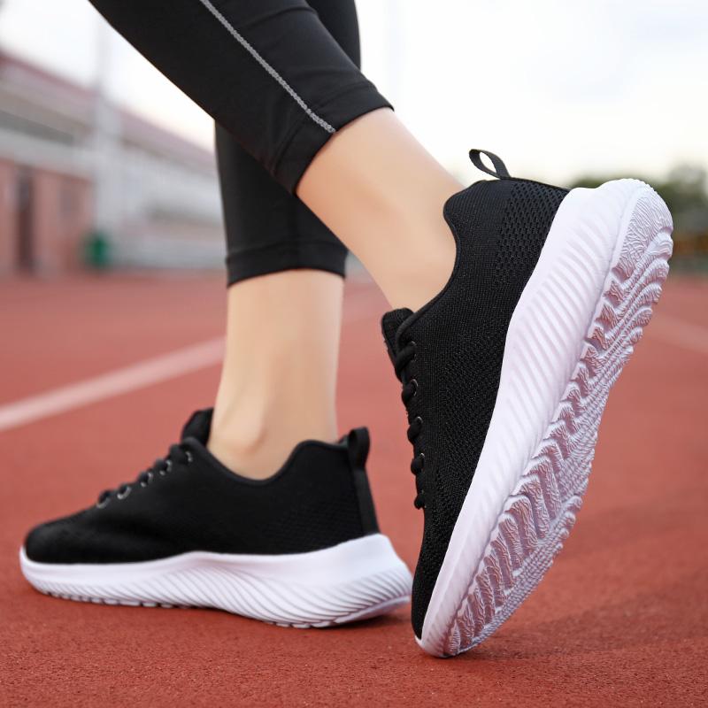 Fashion Casual Sports Mesh Women's Running Soft Sole Tennis Female Comfortable Summer Breathable Sneakers Lightweight Vulcanized Shoes