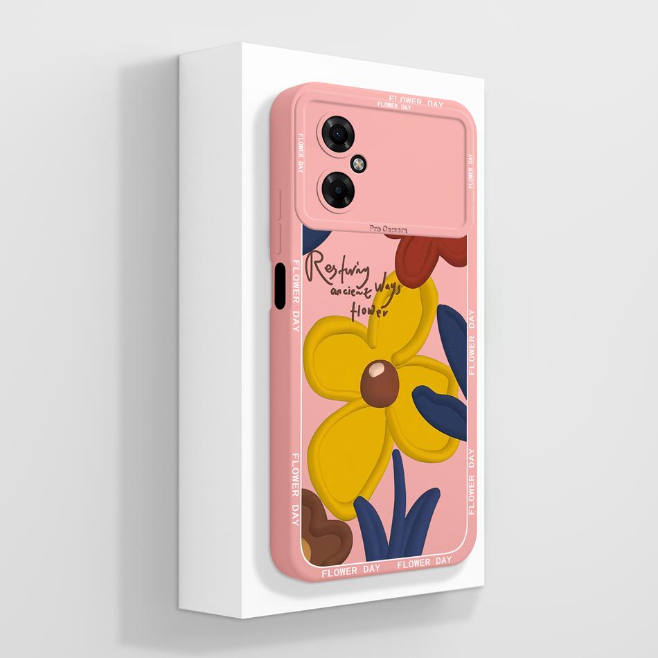 For Poco M4 Pro Case Advanced Butterfly Phone Cover For Xiaomi Poco M 4 Pro 4G 5G Liquid Silicone Camera Protection Back Covers