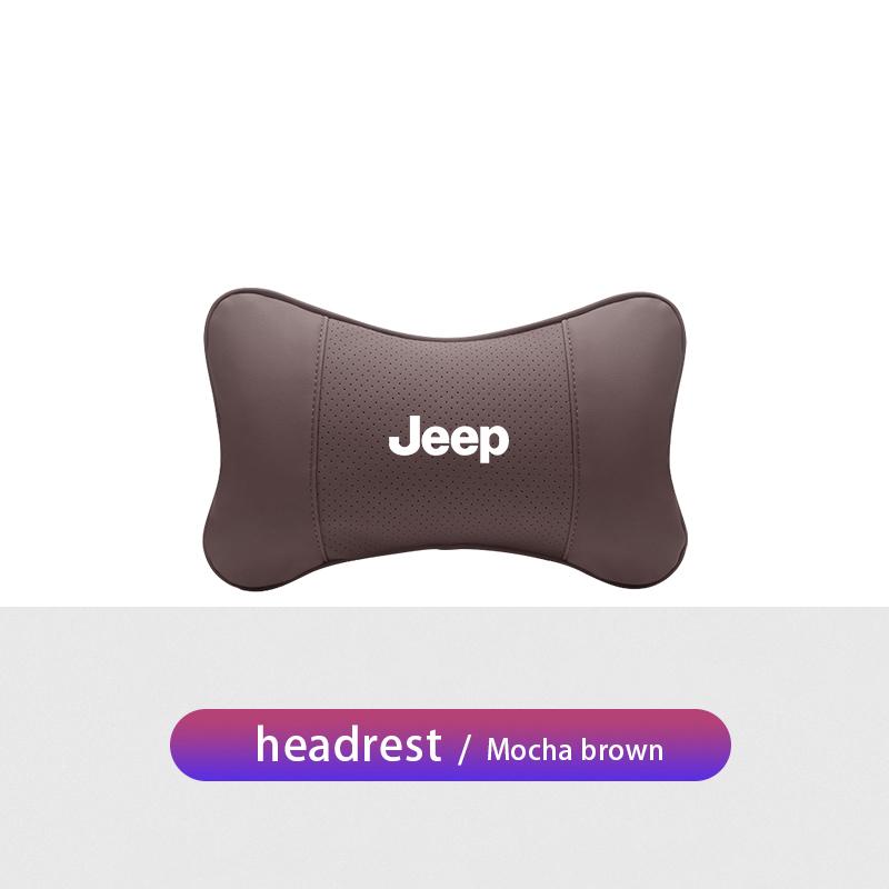 Car Seat Headrest Waist Pillow Head Neck Lumbar Support For Jeep Renegade Wrangler JL JK Gladiator Grand Patriot Willys Liberty