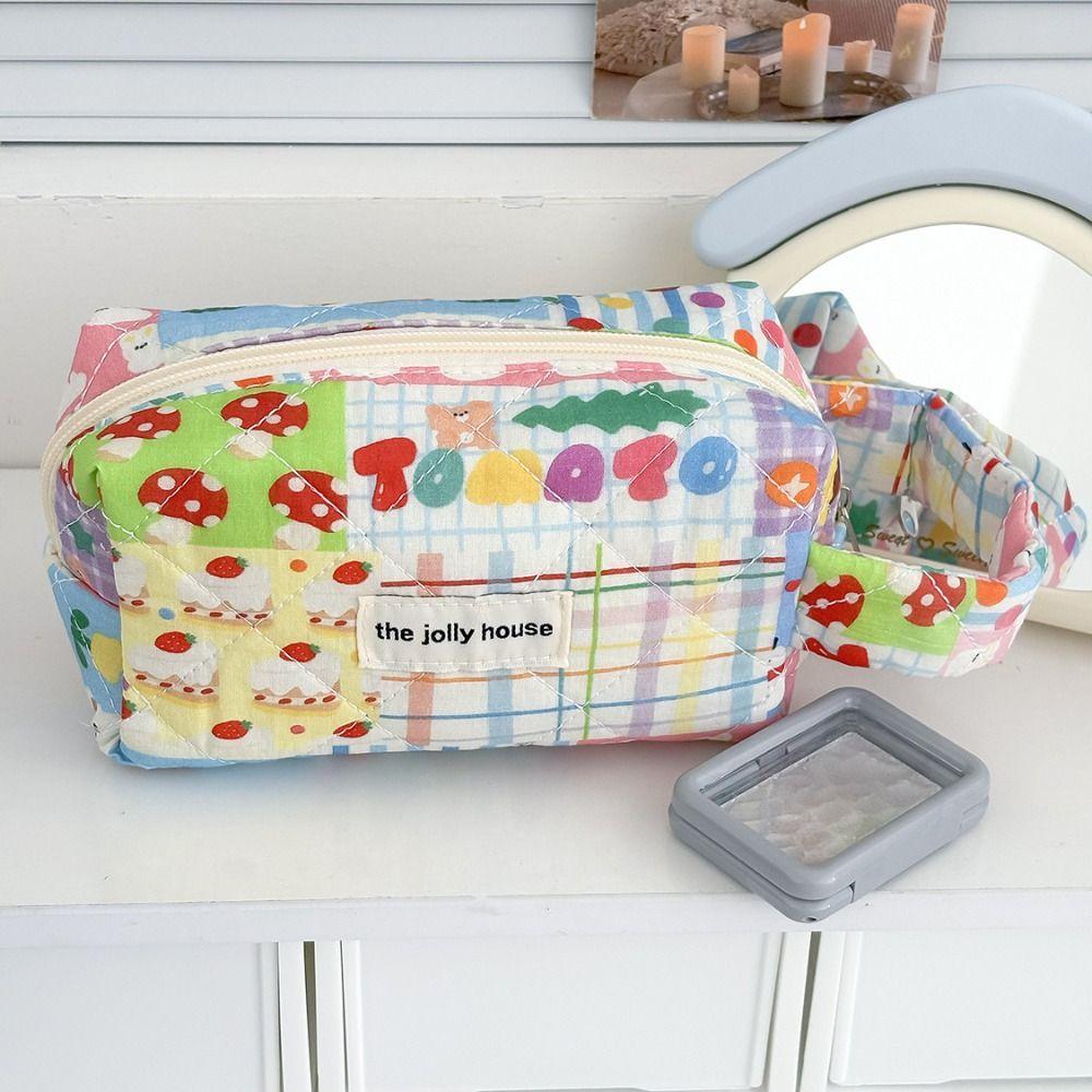 Large Capacity Pen Bag Cartoon Pattern Stationery Bag New Cosmetic Bag Students Supplies