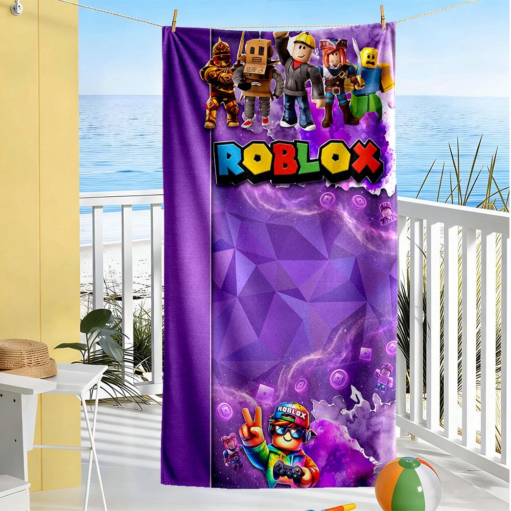 Roblox Beach Towel Super Soft Microfiber Quickdry Fabric Comfortable Lightweight Perfect for Traveling Yoga Camping and Swimming