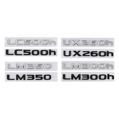 Наклейка ABS для автомобиля для LC500h LM350 LM300h UX260h Логотип с буквой Боковая накладка на крыло Кузов Задняя крышка багажника Эмблема Значок Символ Аксессуары