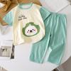 Kids Summer Cotton Short Sleeve Set Class A Baby Air Conditioner Clothes Boys Girls Home Pajamas
