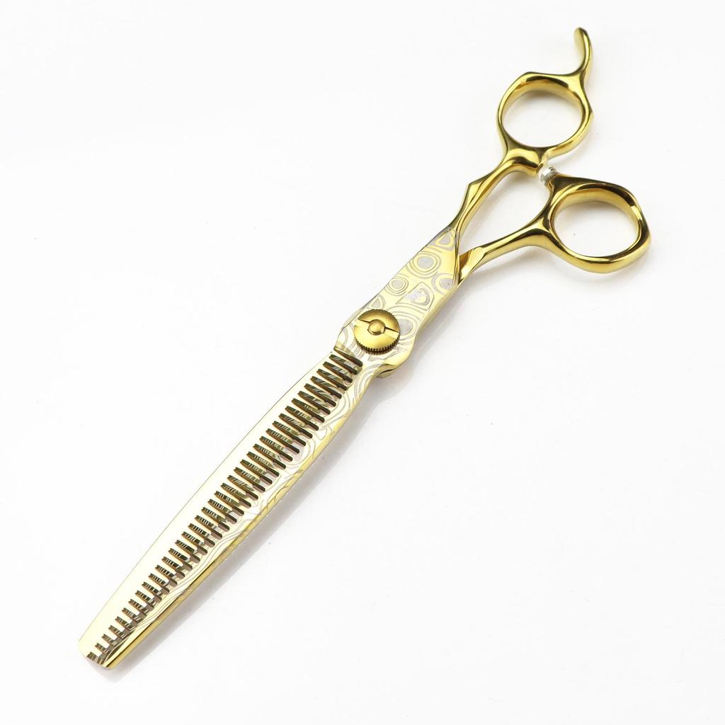 Napson Gold Damascus 7.0" Barber & Thinning Scissors