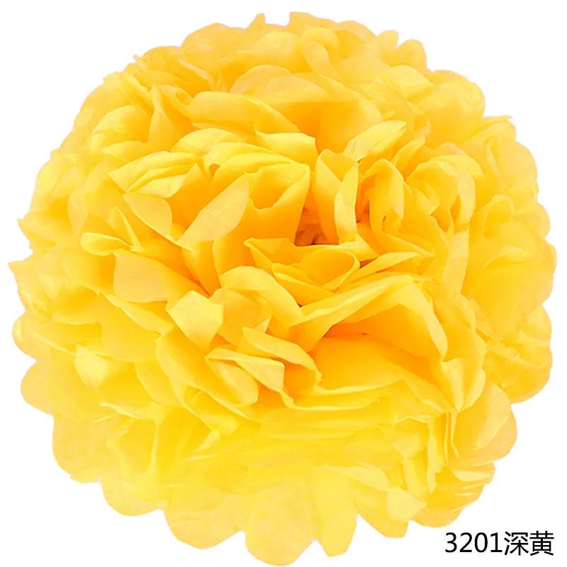 6-14inch(15-35cm) Handmade Tissue Party Flower Ball Decoration Paper Pompoms Wedding Decorative Baby Shower Birthday Favor Decor