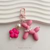 2pcs Cute Cartoon Acrylic Frosted Balloon Dog Keychain Y2K Girl Dopamine Accessory Bag Decoration Headphone Case Pendant Car Keychain