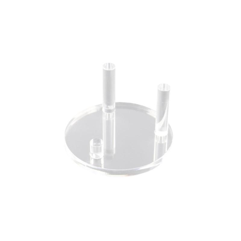 Multipurpose Round/Square Base Acrylic Easel Stand for Crystal Fossils Transparent Collectible Mineral Display Rack