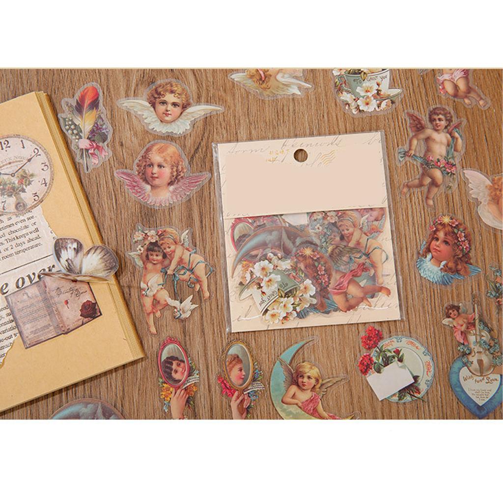 40 шт. Винтажные романтические наклейки Серия «Зыбучие пески» ПЭТ Нежные узоры Ностальгические наклейки для дневника