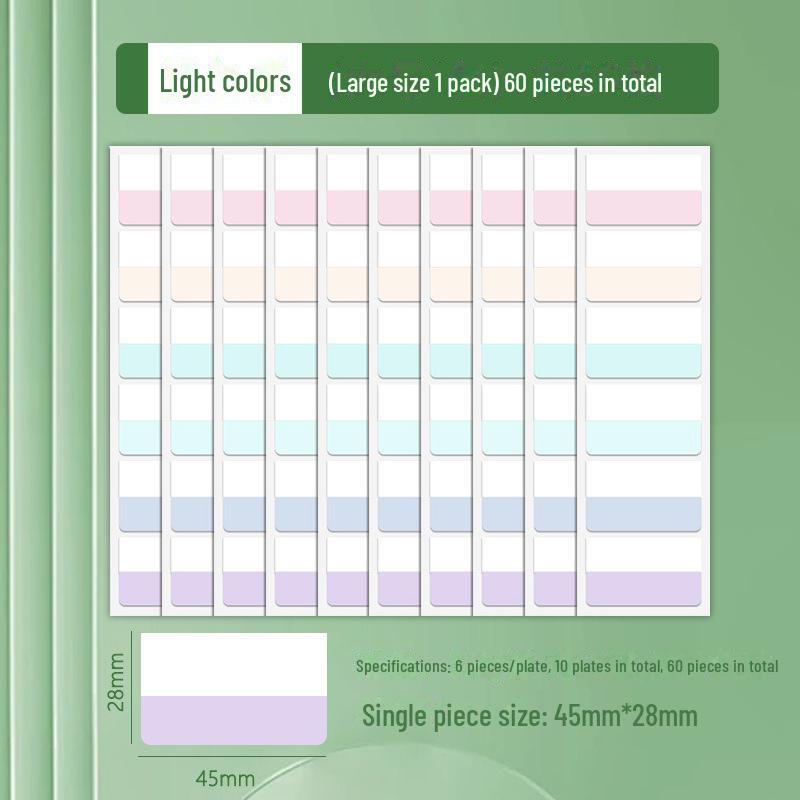 Пользовательские наклейки Morandi Index Label Sticky Notes – флуоресцентные закладки для студентов