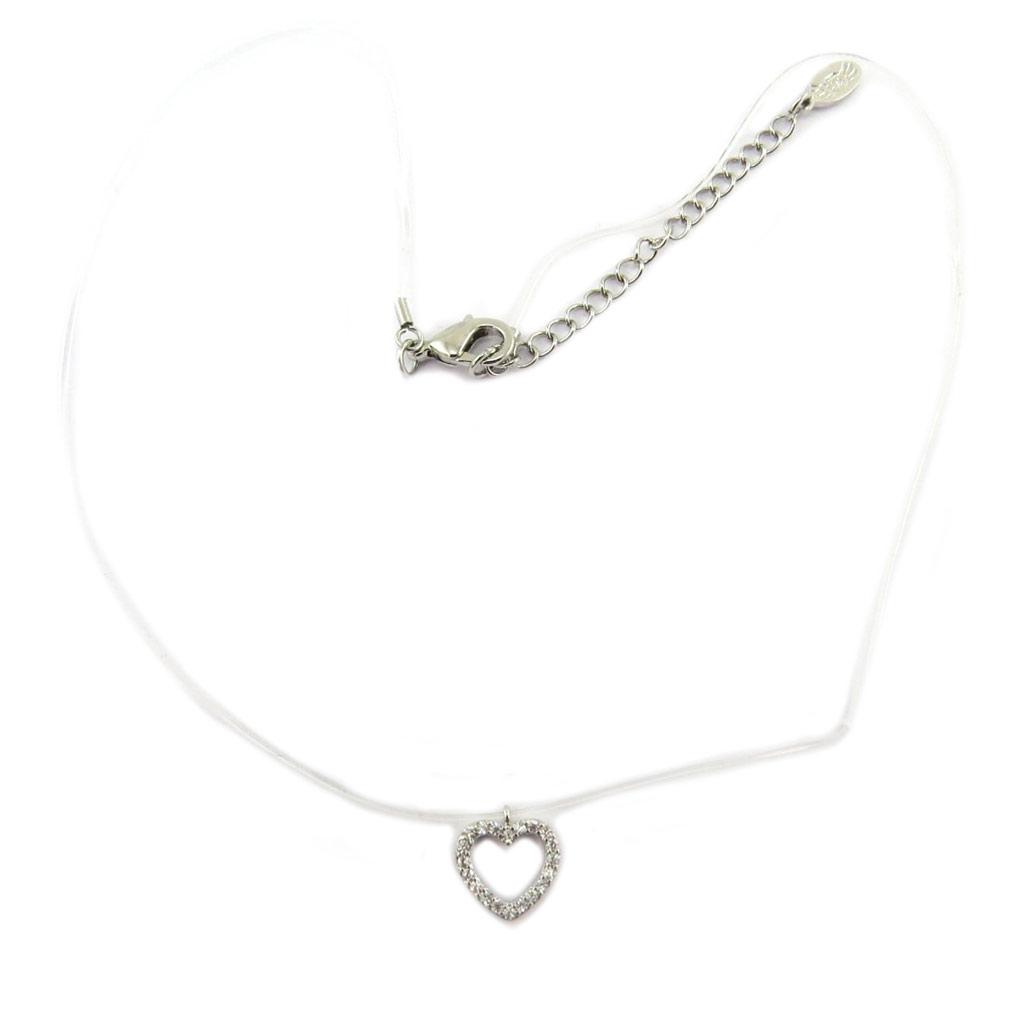 Les Trésors De Lily [P7639] — Дизайнерское колье «Love», серебристо-белое — 10x9 мм