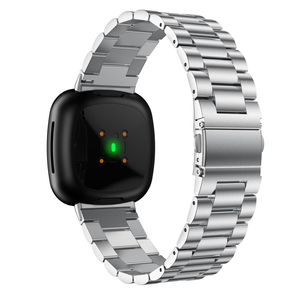 Ремешок для умных часов из нержавеющей стали, замена для Fitbit Versa 3