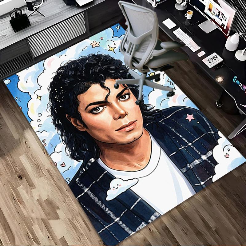 Michael Jackson Living Room Nonslip Area Rug Soft Carpet For Bedroom Gameoom Playroom Sofa Office Home Decor Doormat